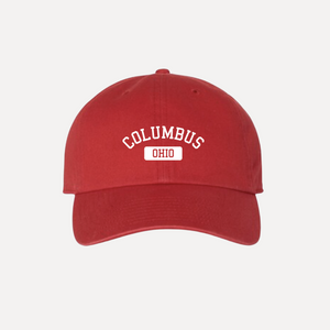Columbus Dad Hat - Vintage Red