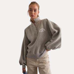Snap Button Pullover - Grey (Size S)