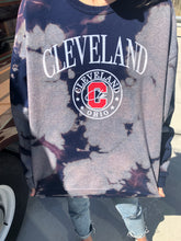 Load image into Gallery viewer, Navy Tie Dye Cleveland Sweatshirt - One of a kind
