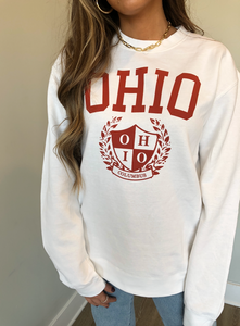 Old School Ohio Crew - White