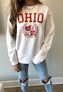 Old School Ohio Crew - White