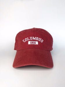 Columbus Dad Hat - Vintage Red